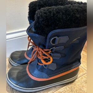 Sorel Waterproof Winter‎ Carnival Boots Blue and Red Women’s Sz 7